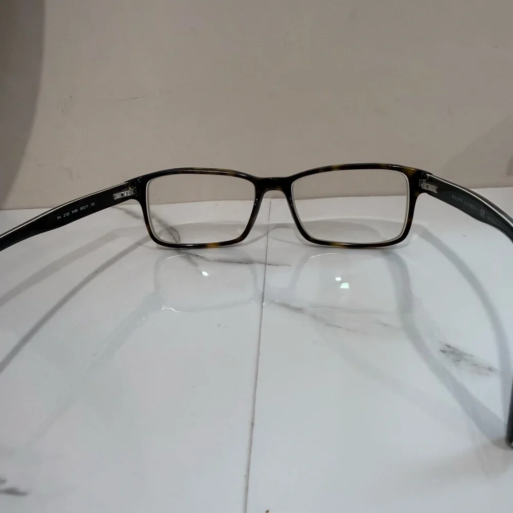 🔥Ralph Lauren Men's Rectangular Metal Frame Glasses in Black EUC🔥